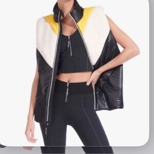 New Balance NB X STAUD Vest Size L Black, Crème and Yellow